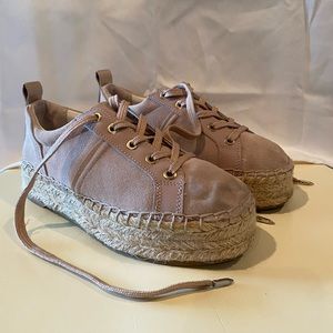 Sam Edelman Carleigh Platform Espadrille Pink Blush Sneaker - Size 6